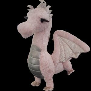 Douglas Toys 18" Shreya Pink Dragon Stuffed Plush Magical Animal Eyelashes READ